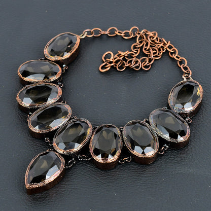 Brown Smoky Topaz Gemstone Necklace
