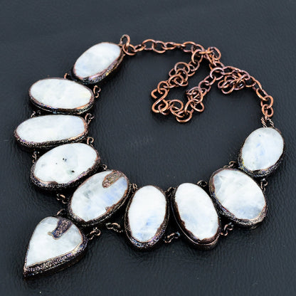 Blue Moonstone Gemstone Necklace