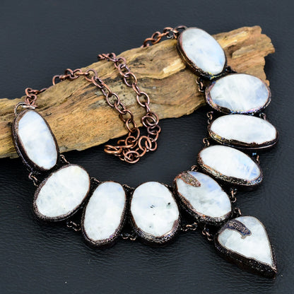 Blue Moonstone Gemstone Necklace