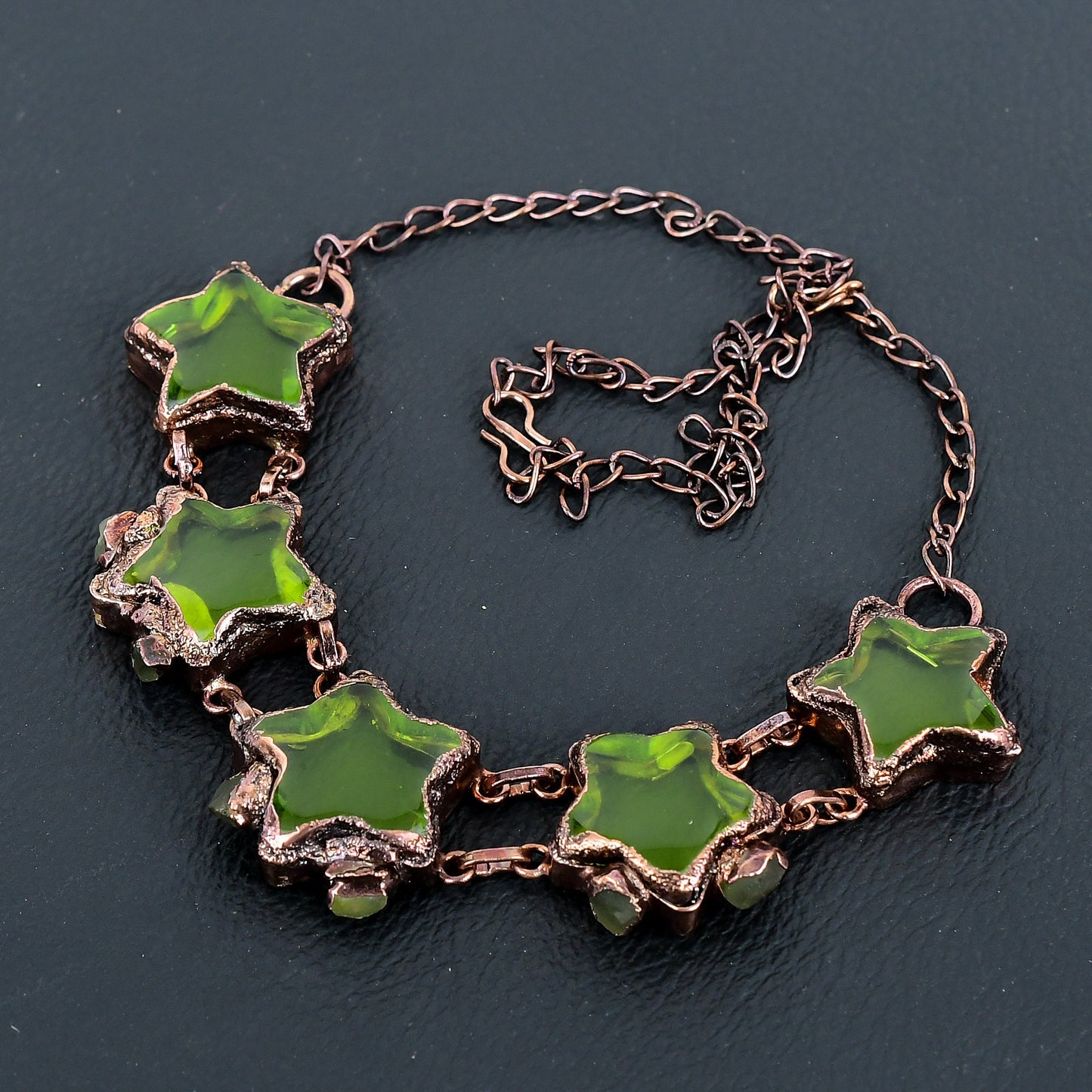 Green Peridot Gemstone Necklace