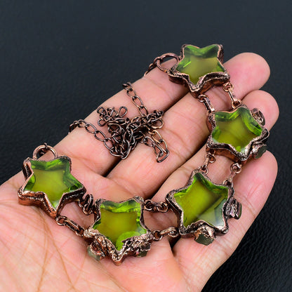 Green Peridot Gemstone Necklace