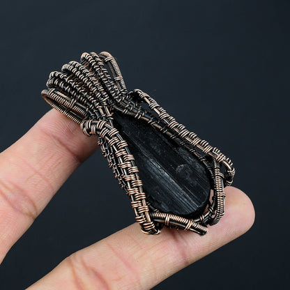 Black Tourmaline Gemstone Pendant