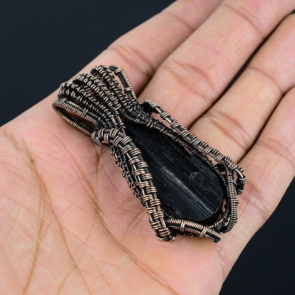 Black Tourmaline Gemstone Pendant