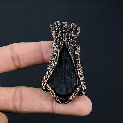 Black Tourmaline Gemstone Pendant