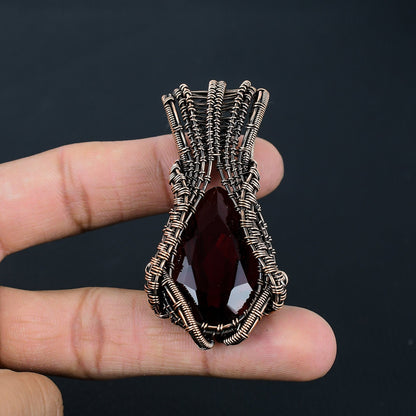Red Garnet Gemstone Pendant