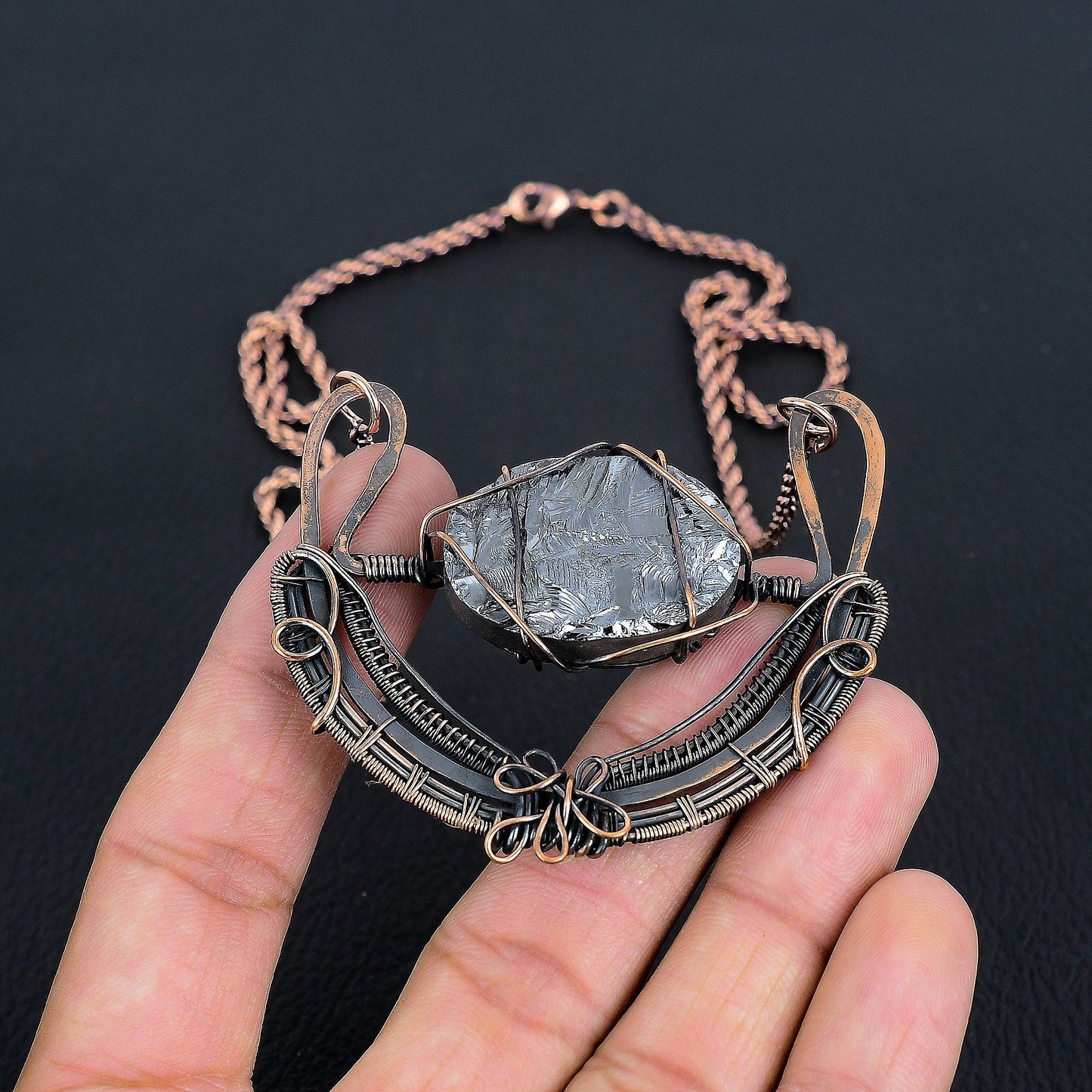 Black Shungite Gemstone Necklace