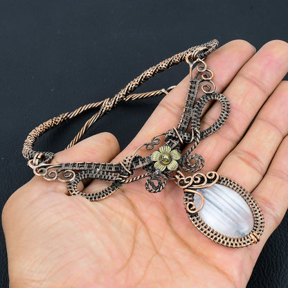 White Selenite Gemstone Necklace