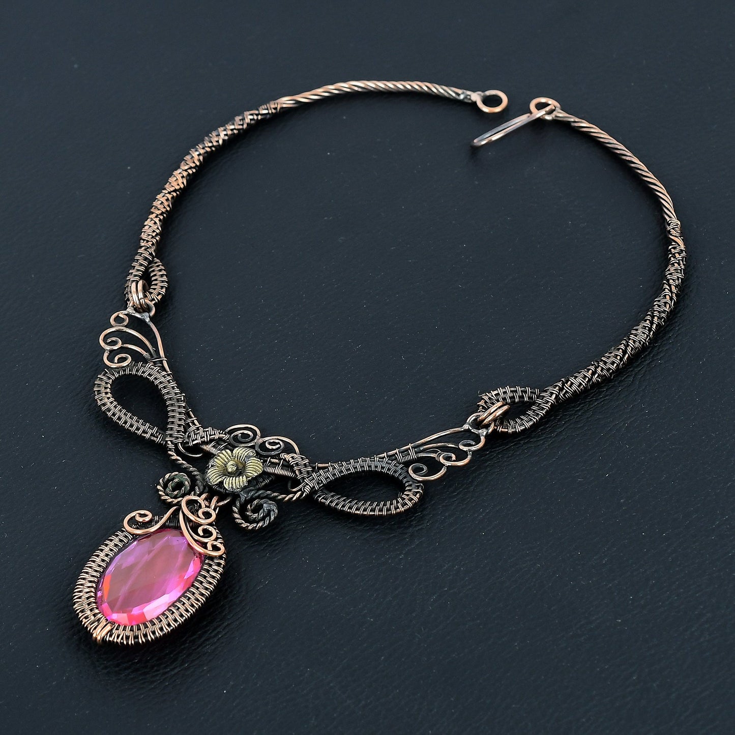 Pink Kunzite Gemstone Necklace