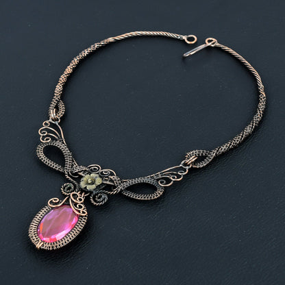 Pink Kunzite Gemstone Necklace