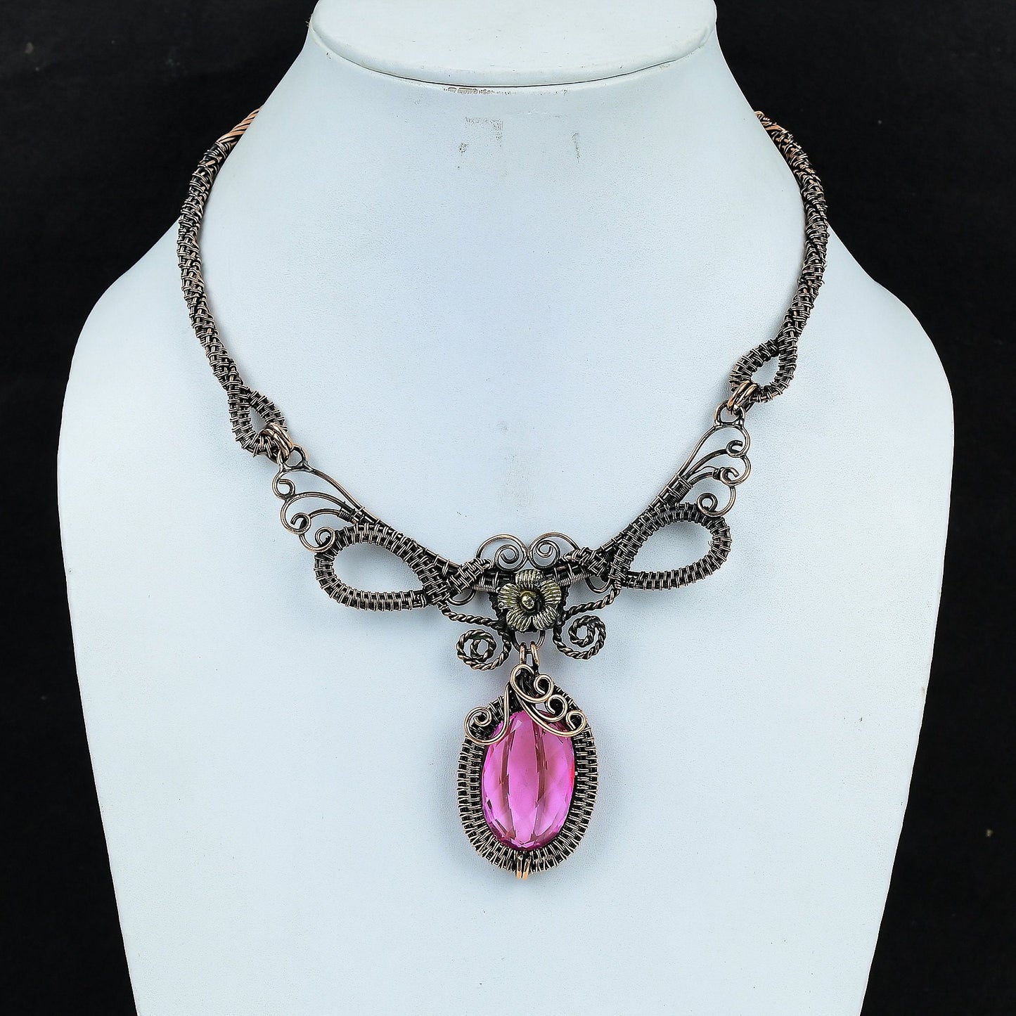 Pink Kunzite Gemstone Necklace