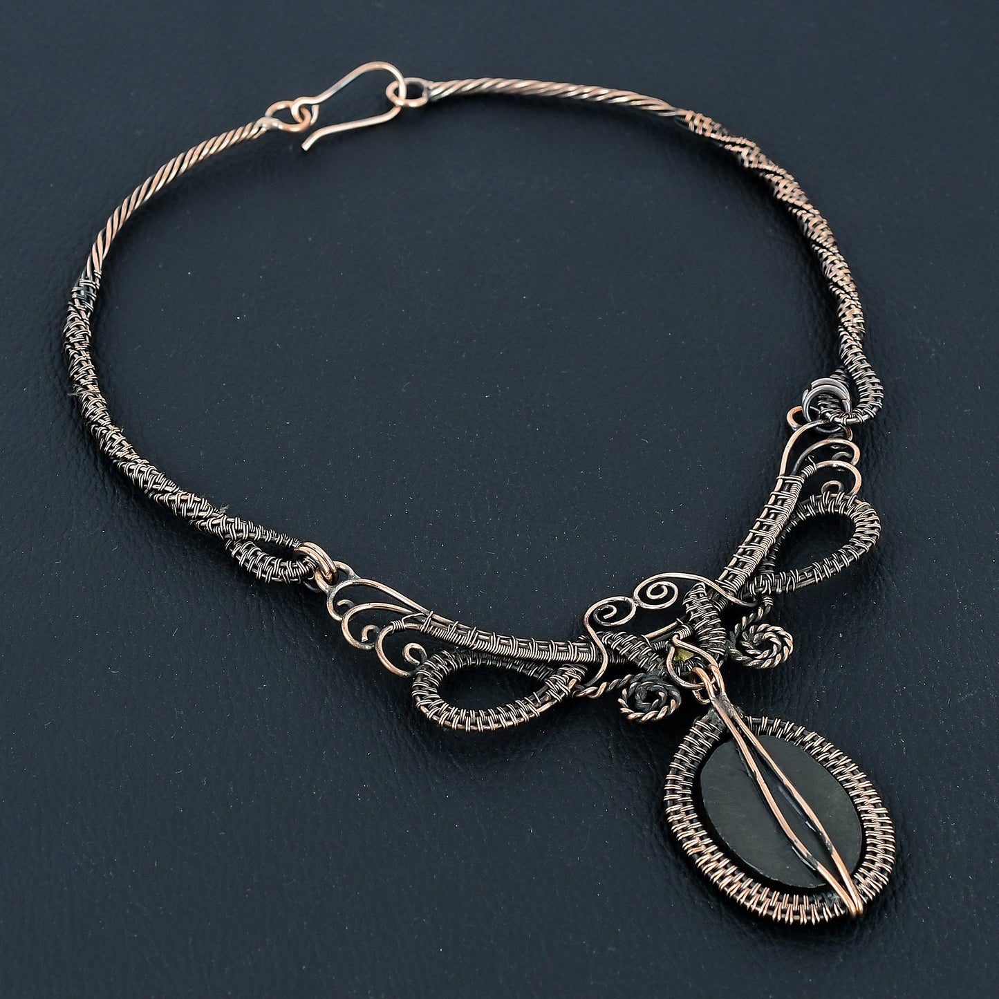 Iridescent Abalone Gemstone Pendant