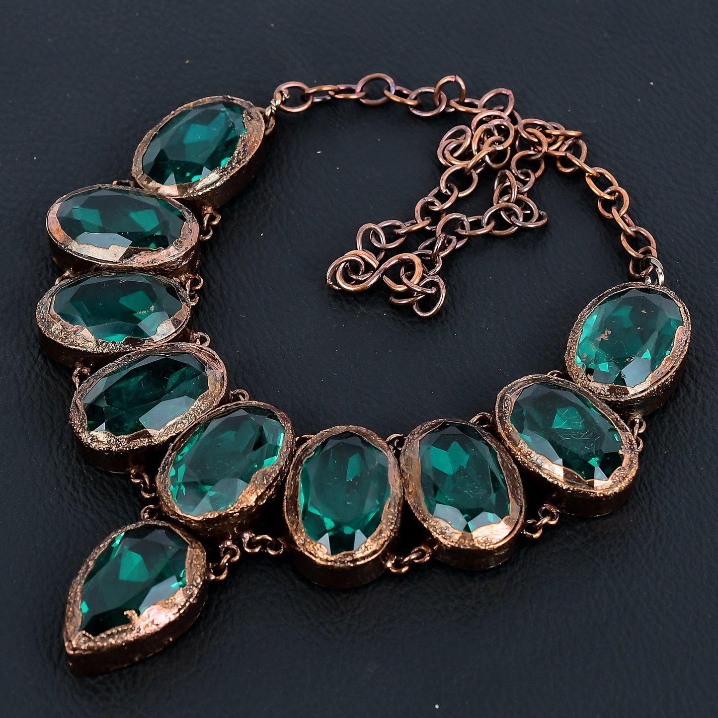 Blue Aquamarine Gemstone Necklace