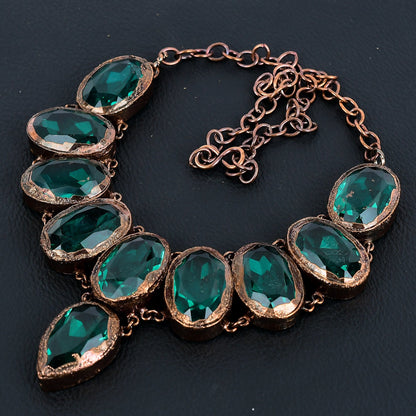 Blue Aquamarine Gemstone Necklace