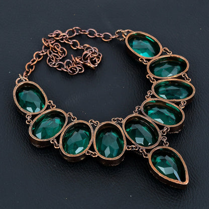 Blue Aquamarine Gemstone Necklace