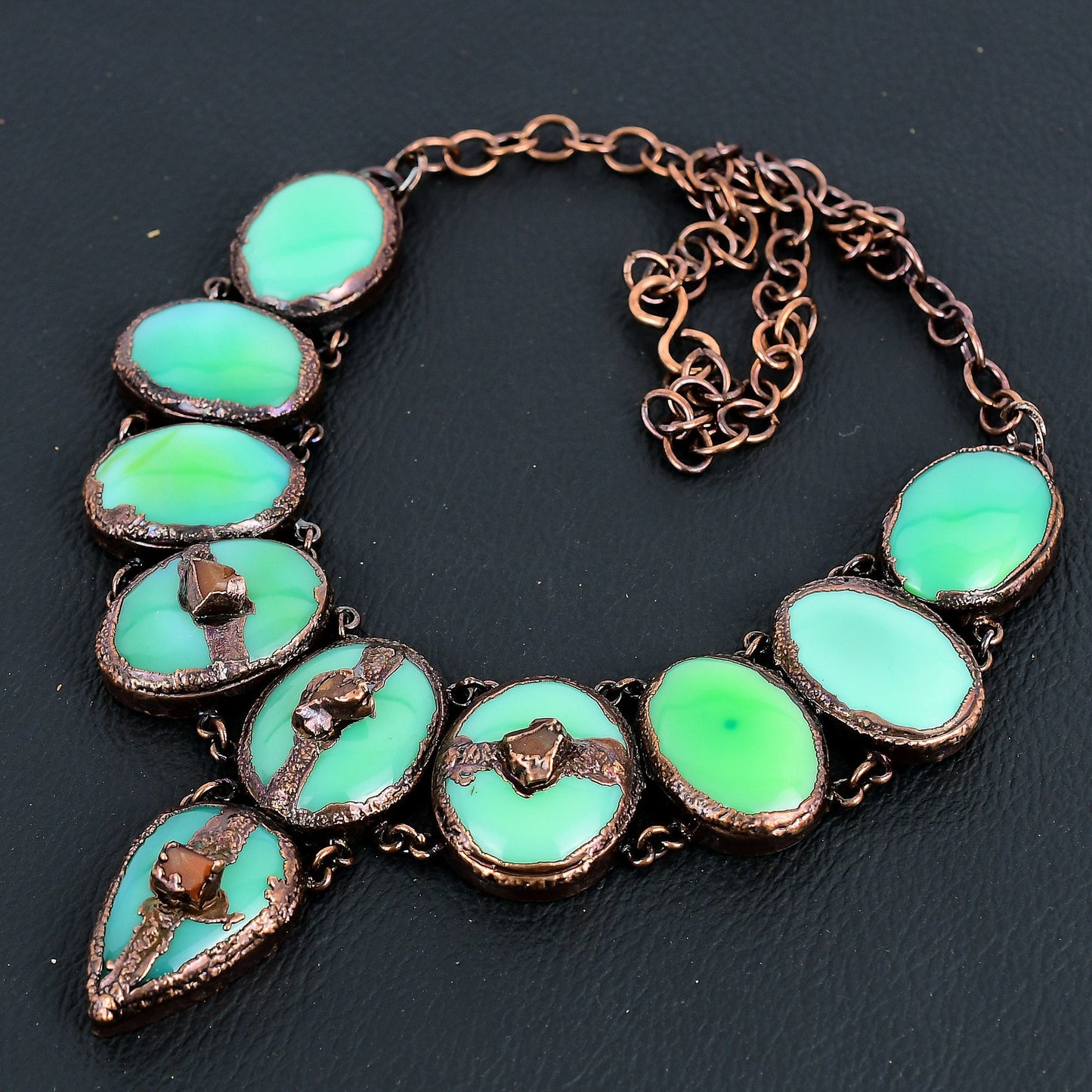 Lemon Chrysoprase Gemstone Necklace