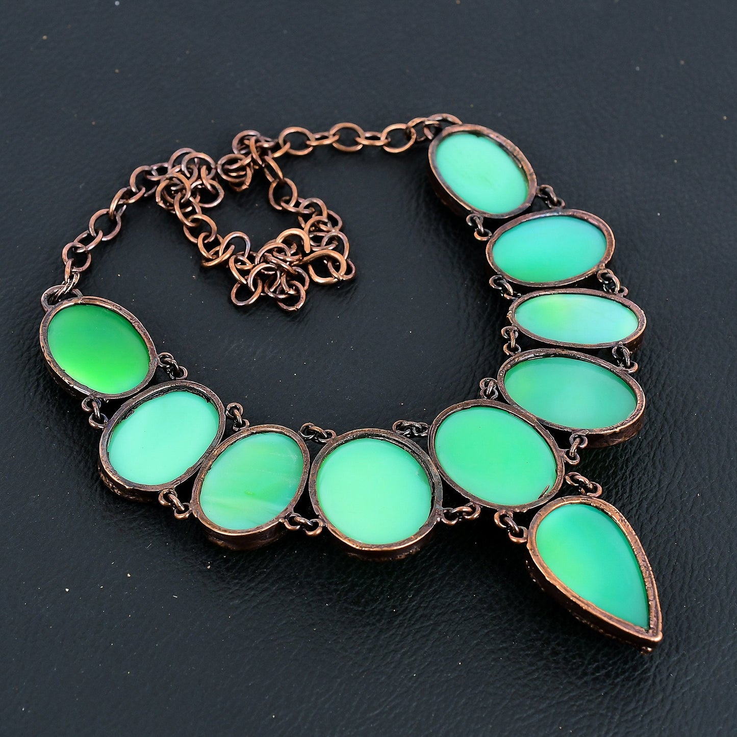 Lemon Chrysoprase Gemstone Necklace