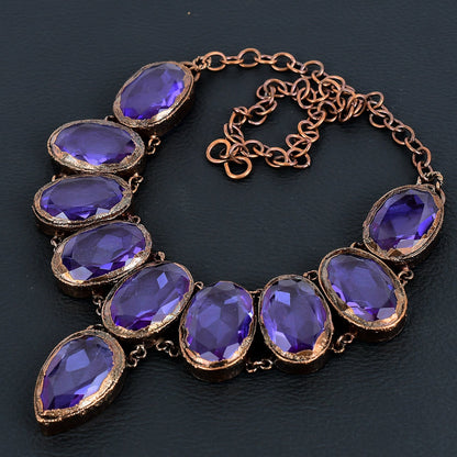 Blue Iolite Gemstone Necklace