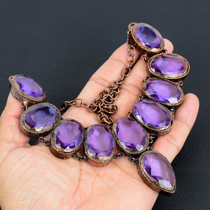 Blue Iolite Gemstone Necklace