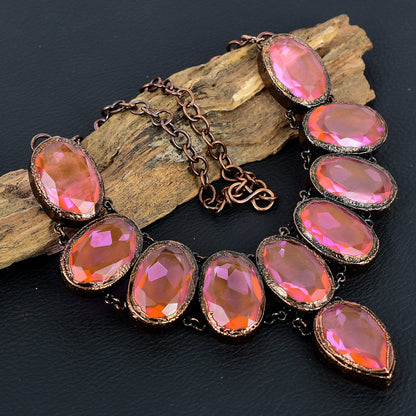 Pink Kunzite Gemstone Necklace