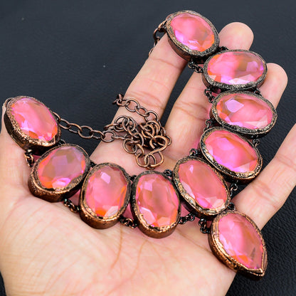 Pink Kunzite Gemstone Necklace