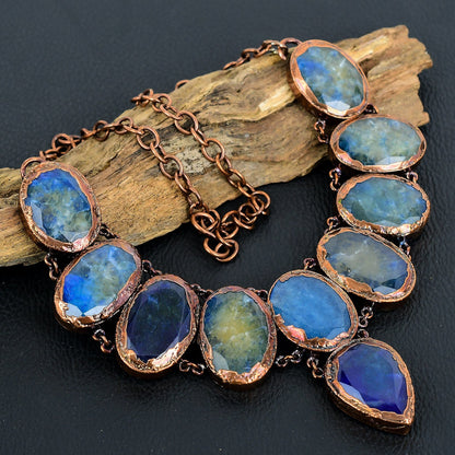 Blue Quartz Gemstone Necklace