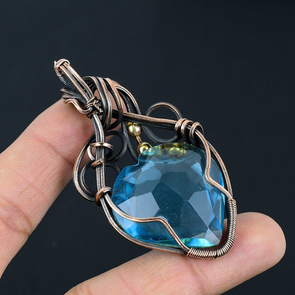 Blue Topaz Gemstone Pendant