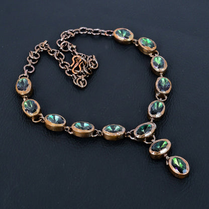 Rainbow Mystic Topaz Gemstone Necklace