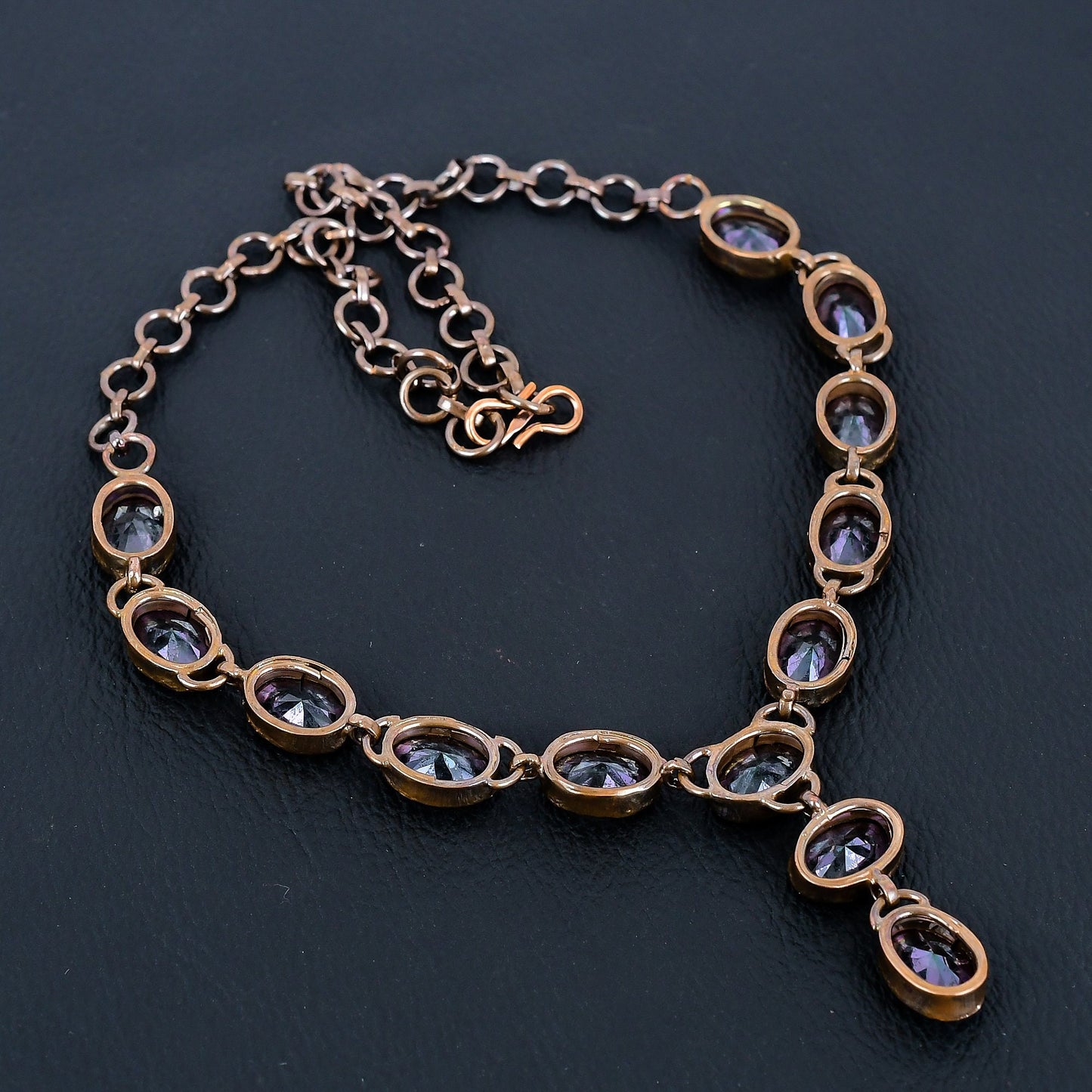Rainbow Mystic Topaz Gemstone Necklace