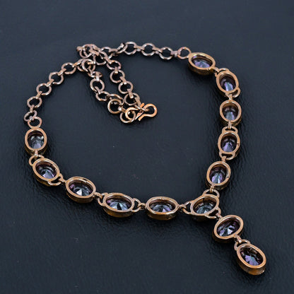 Rainbow Mystic Topaz Gemstone Necklace