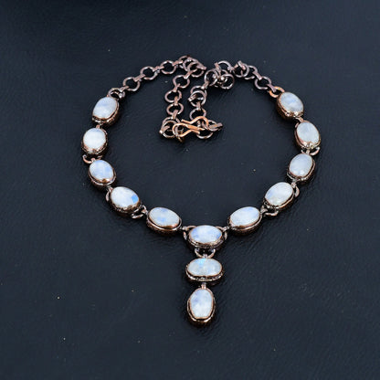 Rainbow Moonstone Gemstone Necklace