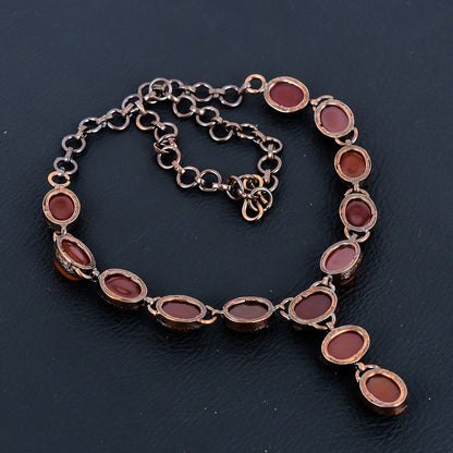 Red Carnelian Gemstone Necklace