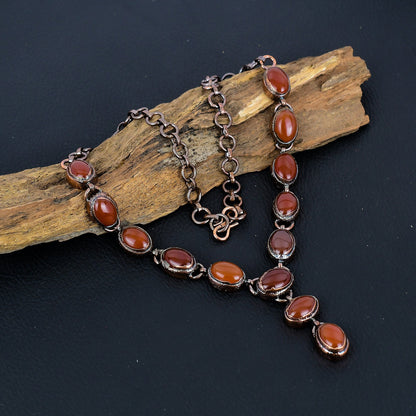 Red Carnelian Gemstone Necklace