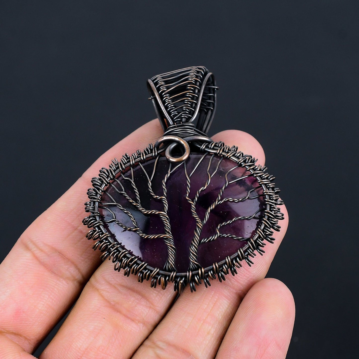 Purple Amethyst Gemstone Pendant