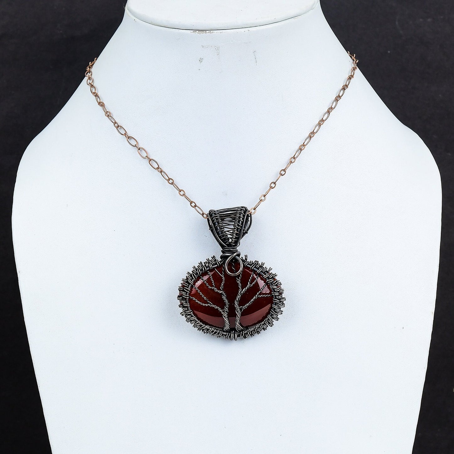 Orange Carnelian Gemstone Pendant