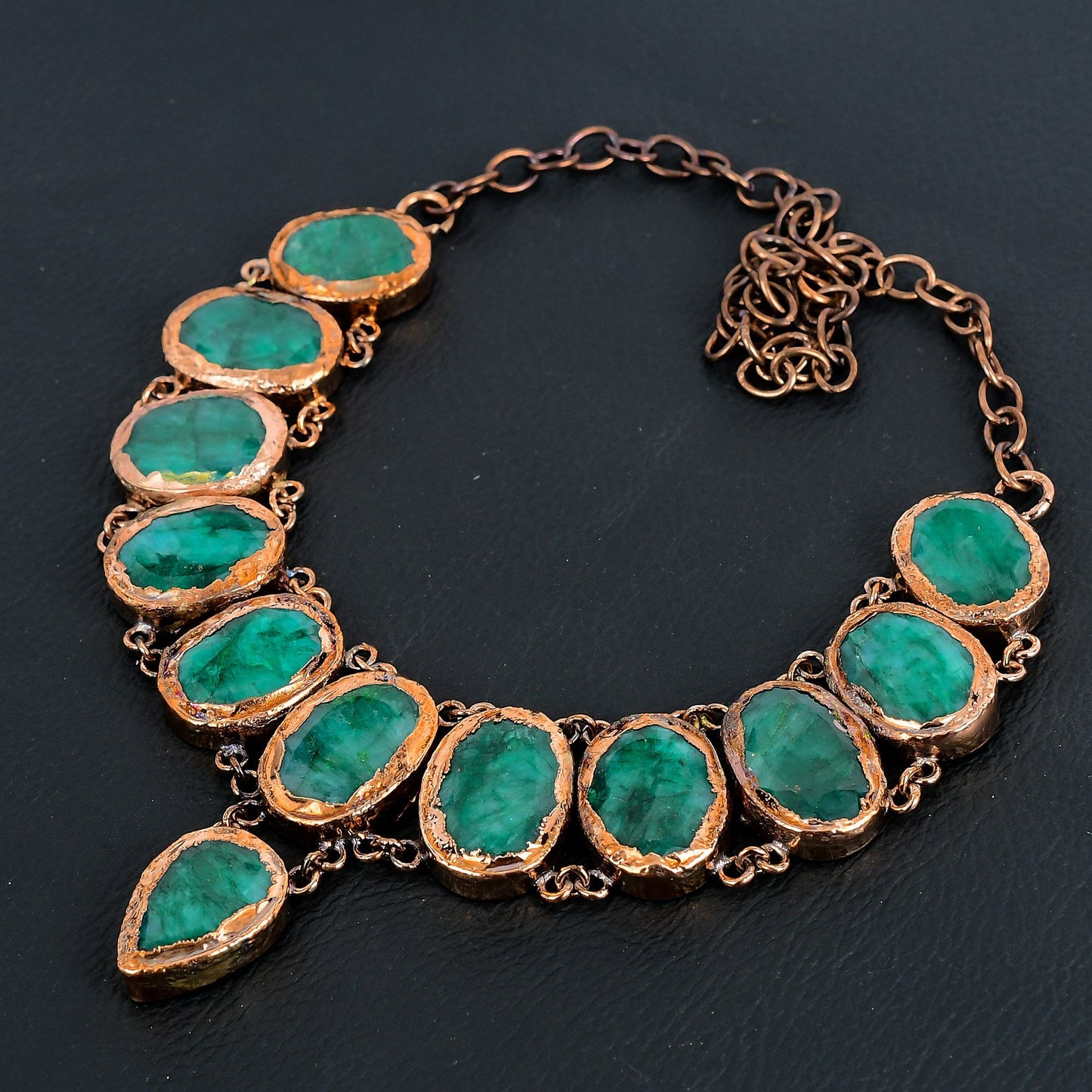 Green Zambian Emerald Gemstone Necklace