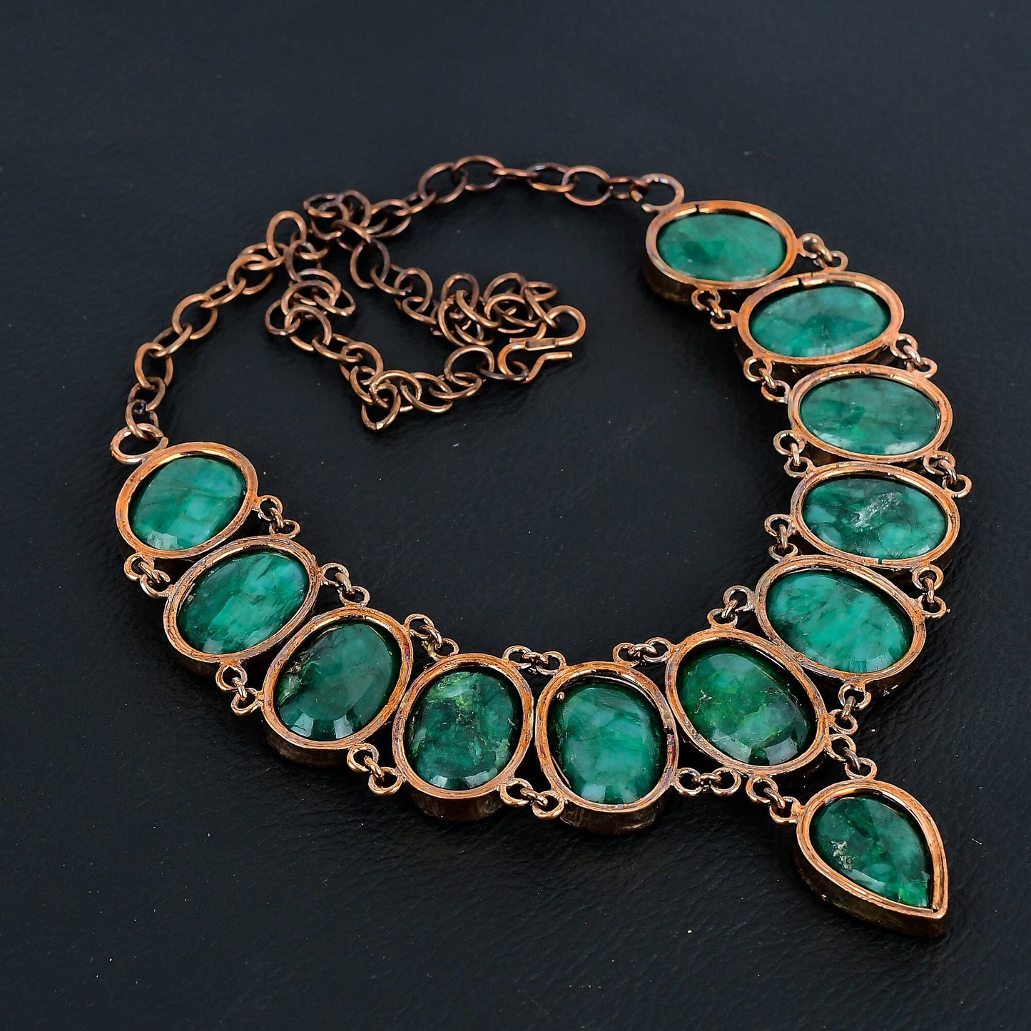 Green Zambian Emerald Gemstone Necklace