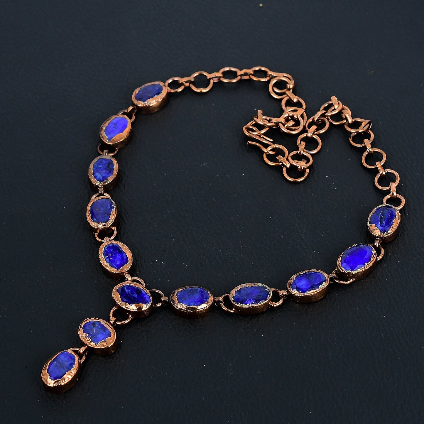 Blue Sapphire Gemstone Necklace