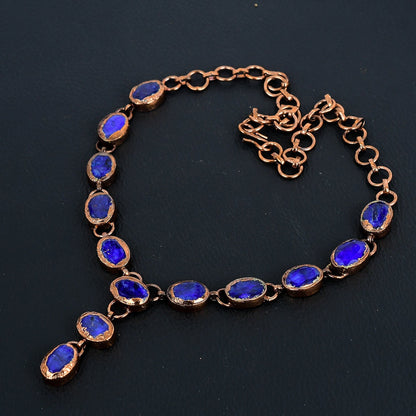 Blue Sapphire Gemstone Necklace