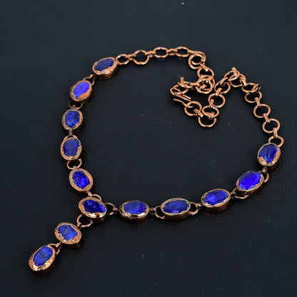 Blue Sapphire Gemstone Necklace