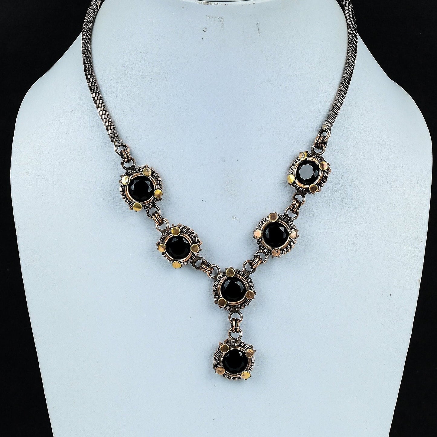 Black Spinel Gemstone Necklace