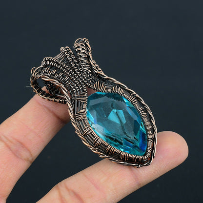 Blue Topaz Gemstone Pendant