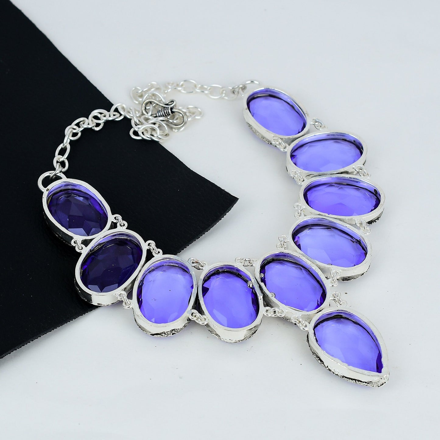Blue Iolite Gemstone Necklace