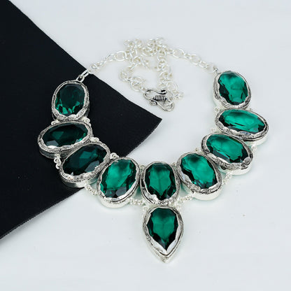 Green Apatite Gemstone Necklace