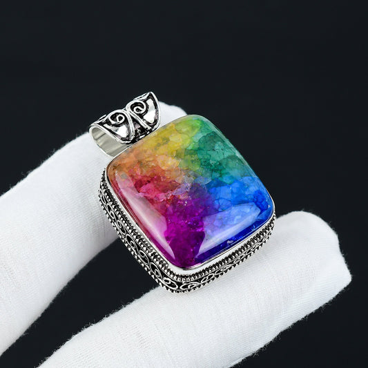 Rainbow Solar Quartz Gemstone Pendant