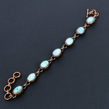 Blue Larimar Gemstone Bracelet