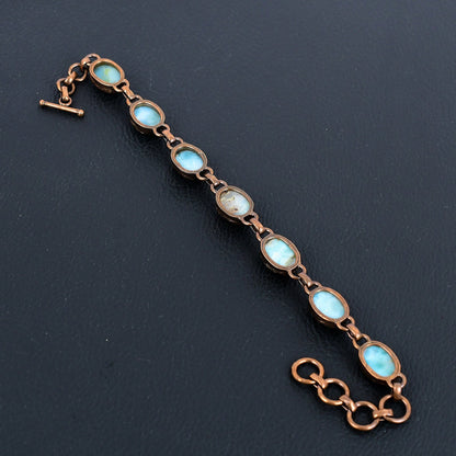 Blue Larimar Gemstone Bracelet