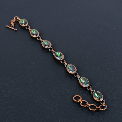 Rainbow Mystic Topaz Gemstone Bracelet