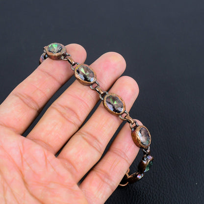 Rainbow Mystic Topaz Gemstone Bracelet