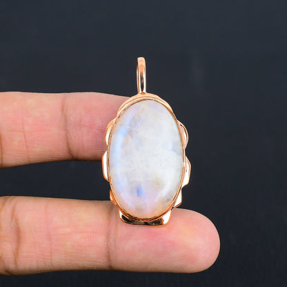 Rainbow Moonstone Gemstone Pendant