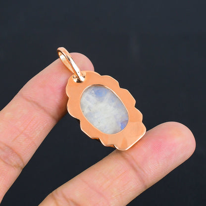 Rainbow Moonstone Gemstone Pendant